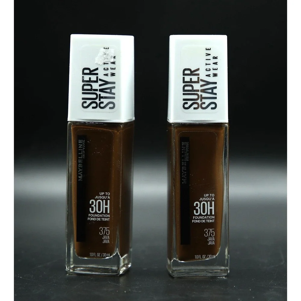 Maybelline SuperStay Full Coverage 30H Foundation 375 Java Dark Brown PACK OF 2